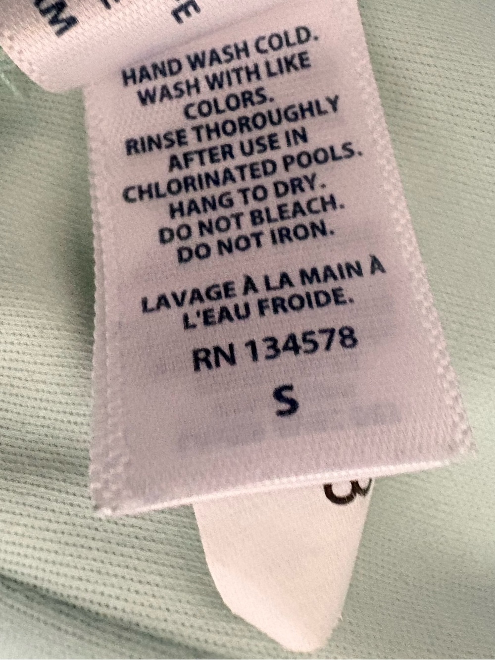 Vineyard Vines Mint Green Fish-Print One-Piece Swimsuit Size S - Picture 5 of 5